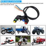 Motorcycle-Headlight-Auxiliary-Light-Horn-Switches-Aluminum-Alloy-Five-position-Faucet-Switches-with-Light