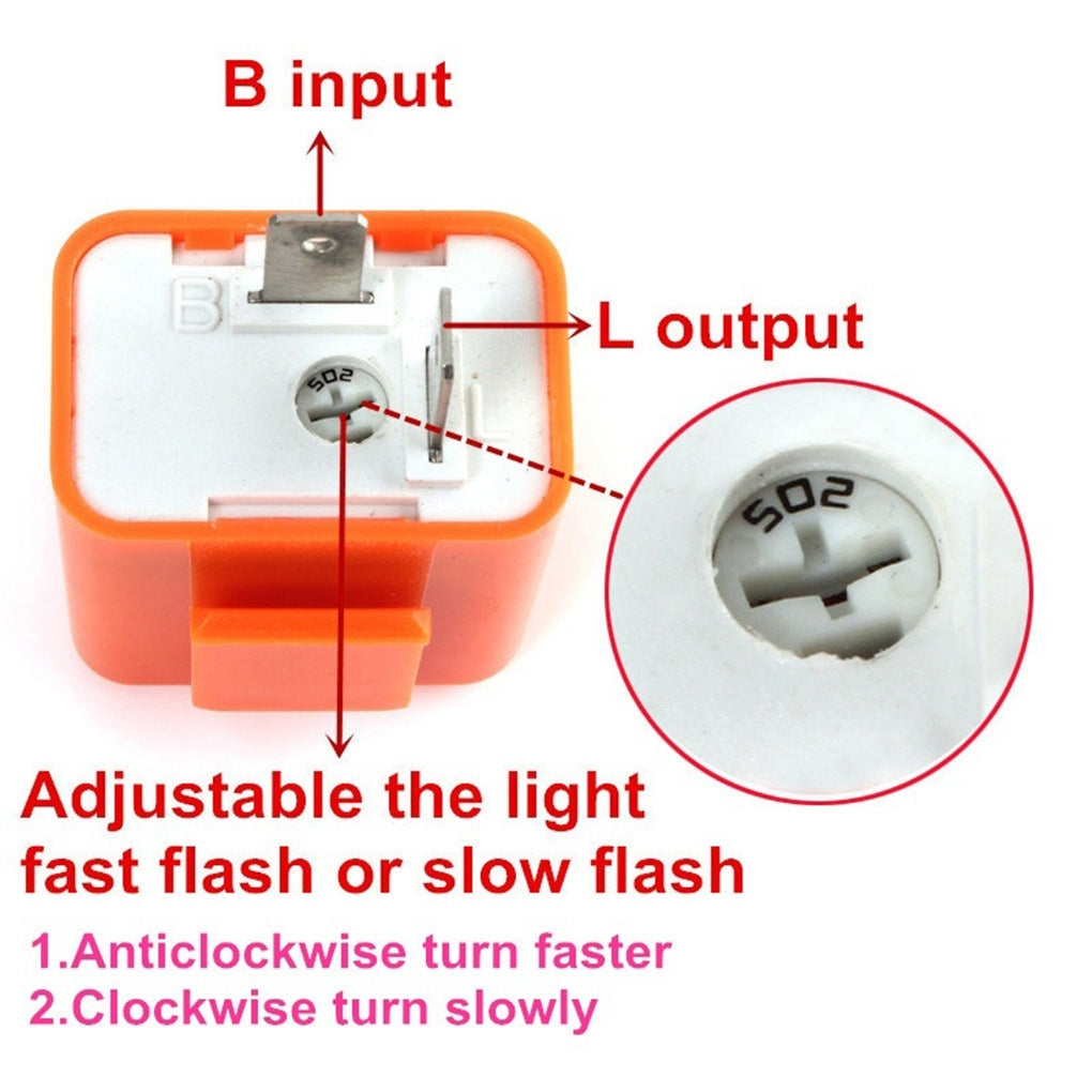 Motorcycle-LED-Turn-Signal-Relay(Fresh-Orange)