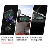 Motorcycle-Multi-functional-2-in-1-Digital-Display-Voltmeter-+-Electronic-Clock,-6-30V-IP67-(Green-Light)