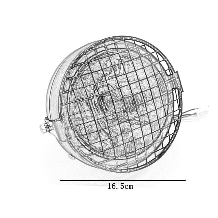 Motorcycle-Reticular-Retro-Lamp-LED-Headlight-Modification-Accessories-for-Halley-/-Honda-CG125-/-Suzuki-GN125(Yellow)