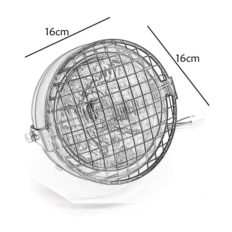Motorcycle-Reticular-Retro-Lamp-LED-Headlight-Modification-Accessories-for-Halley-/-Honda-CG125-/-Suzuki-GN125(Yellow)
