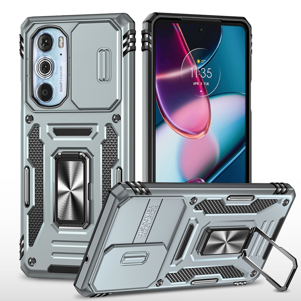Motorola-Edge-30-Pro-Armor-PC-+-TPU-Camera-Shield-Phone-Case(Grey)