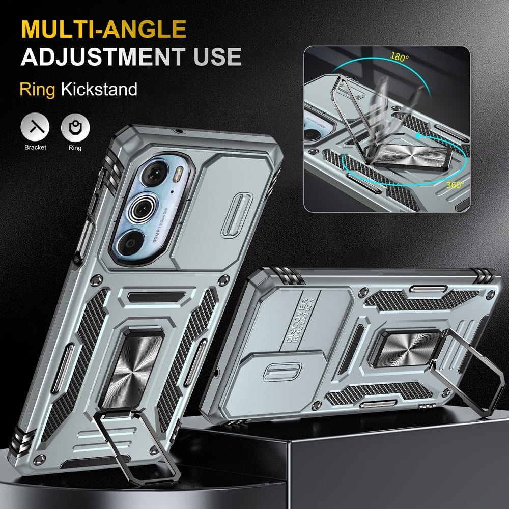 Motorola-Edge-30-Pro-Armor-PC-+-TPU-Camera-Shield-Phone-Case(Grey)