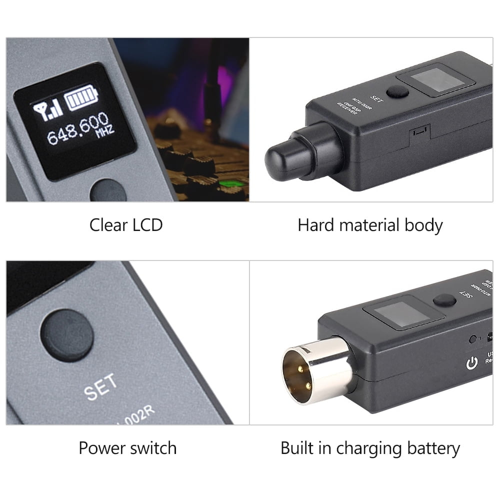 MTU-002-Microphone-Wireless-System-UHF-DSP-Transmitter-&-Receiver-Mic/Line-Two-Modes