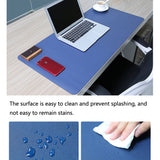 Multifunction-Business-PU-Leather-Mouse-Pad-Keyboard-Pad-Table-Mat-Computer-Desk-Mat,-Size:-60-x-30cm(Pink)