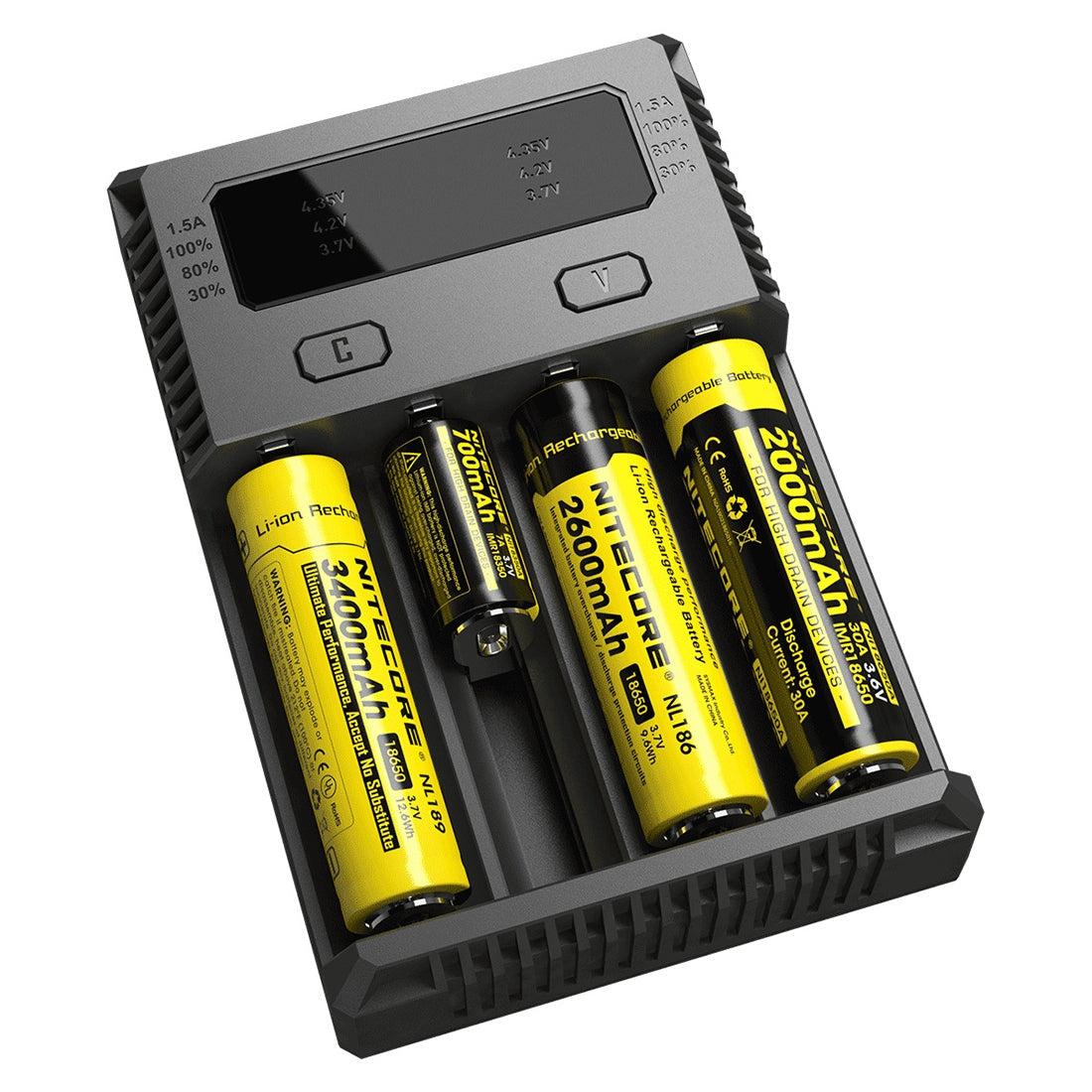 NEW-i4-Intelligent-Digi-Smart-Charger-with-LED-Indicator-for-14500,-16340-(RCR123),-18650,-22650,-26650,-Ni-MH-and-Ni-Cd-(AA,-AAA)-Battery