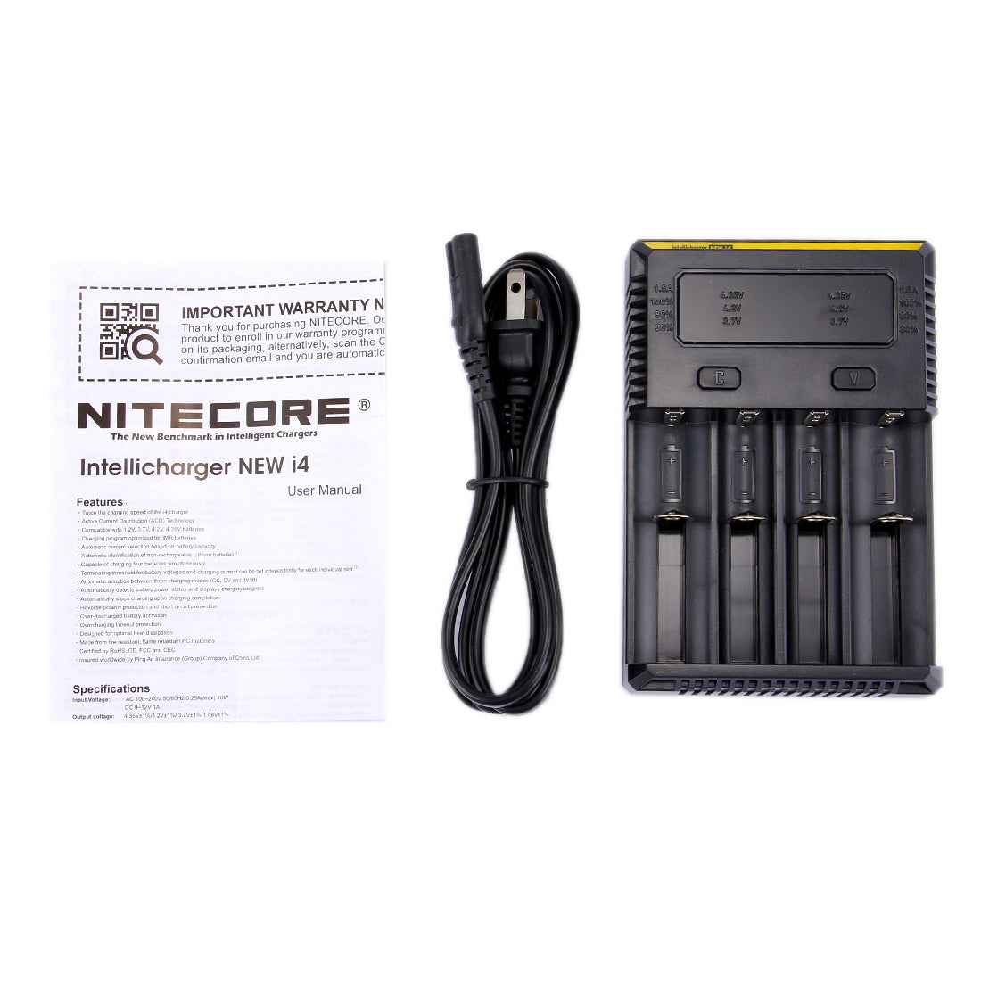 NEW-i4-Intelligent-Digi-Smart-Charger-with-LED-Indicator-for-14500,-16340-(RCR123),-18650,-22650,-26650,-Ni-MH-and-Ni-Cd-(AA,-AAA)-Battery
