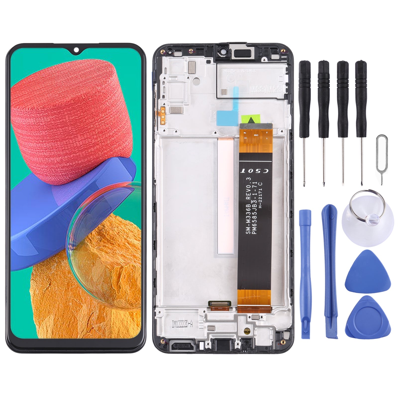 Original-LCD-Screen-For-Samsung-Galaxy-M33-5G-SM-M336B-Digitizer-Full-Assembly-with-Frame