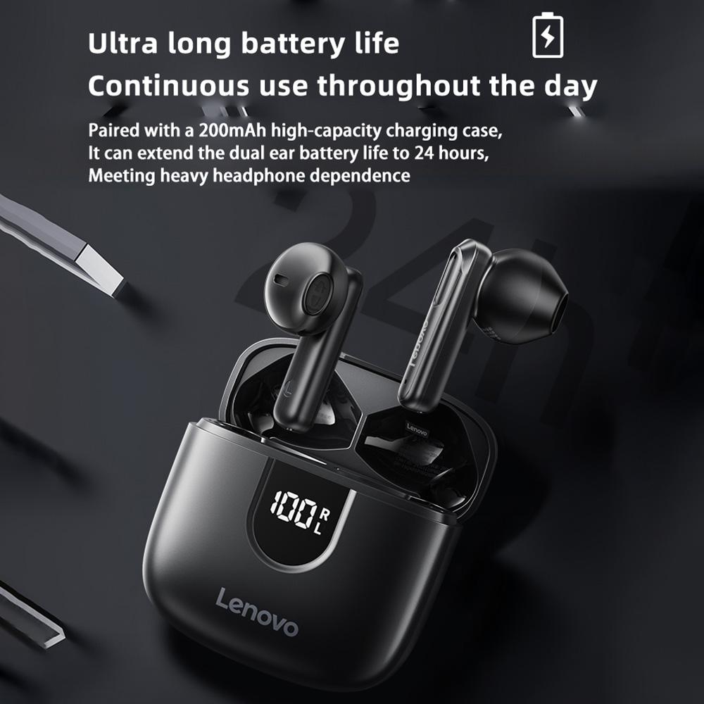 Original-Lenovo-EA120-Simple-Semi-In-Ear-True-Wireless-Bluetooth-Earphones(Rock-White)