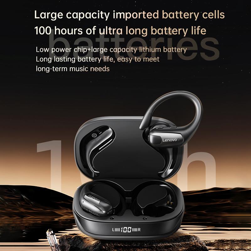Original-Lenovo-EA305-Ear-mounted-Digital-Display-True-Wireless-Bluetooth-Earphones(Rock-White)