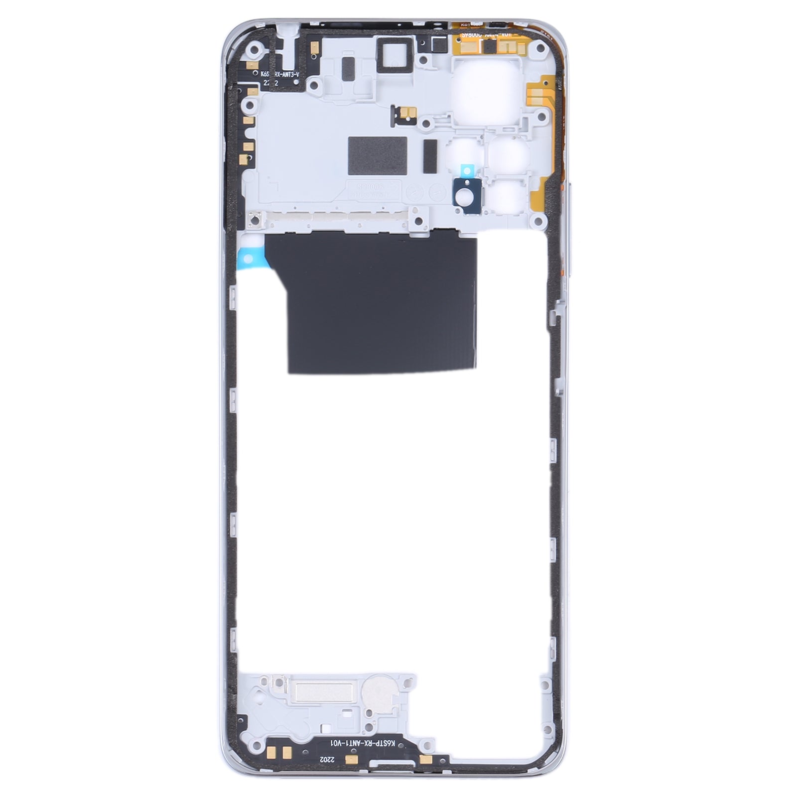 Original-Middle-Frame-Bezel-Plate-for-Xiaomi-Redmi-Note-11-Pro-4G-2201116TG-2201116TI(Silver)
