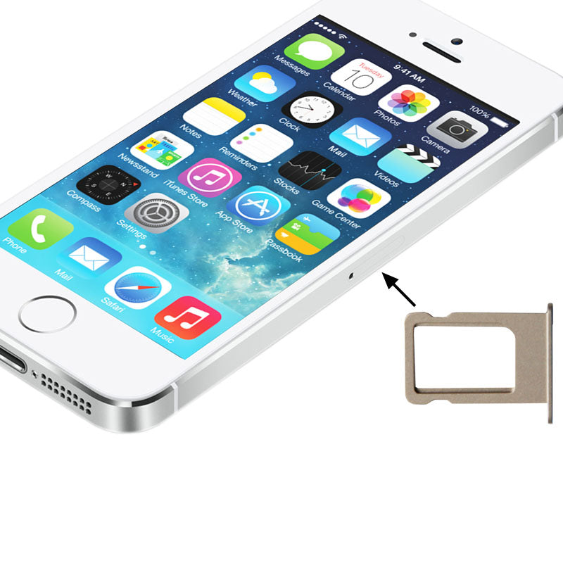 Original-SIM-Card-Tray-Holder-for-iPhone-5S(Gold)