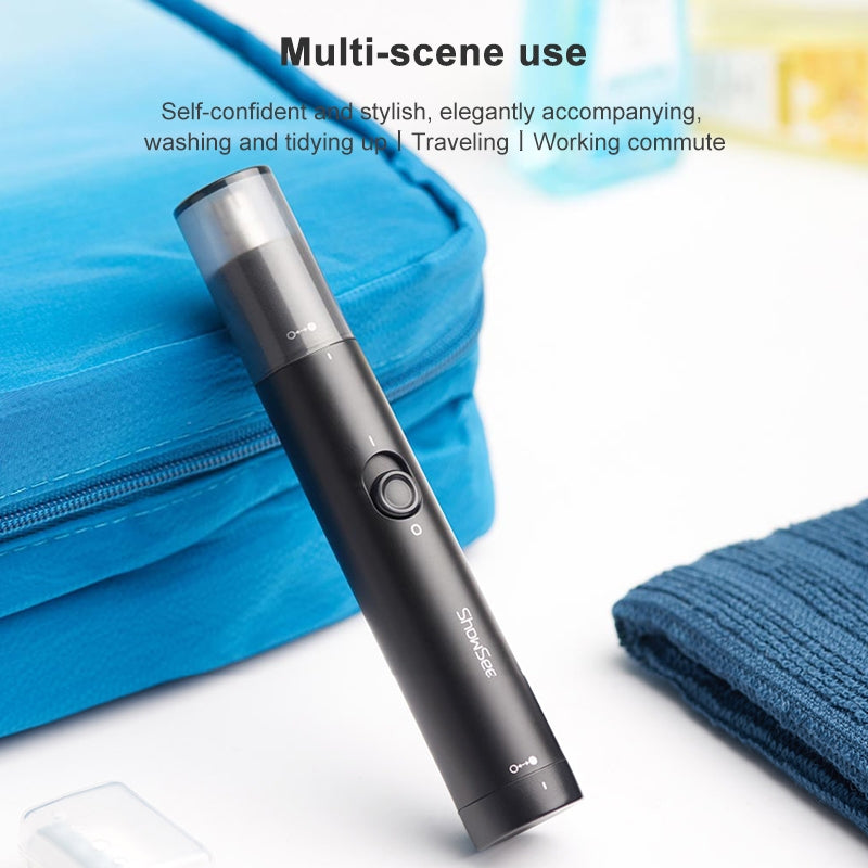 Original-Xiaomi-Youpin-ShowSee-DC-1.5V-2W-Portable-Waterproof-Safe-Electric-Nose-Hair-Trimmer-Shave-Blade