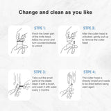 Original-Xiaomi-Youpin-ShowSee-DC-1.5V-2W-Portable-Waterproof-Safe-Electric-Nose-Hair-Trimmer-Shave-Blade