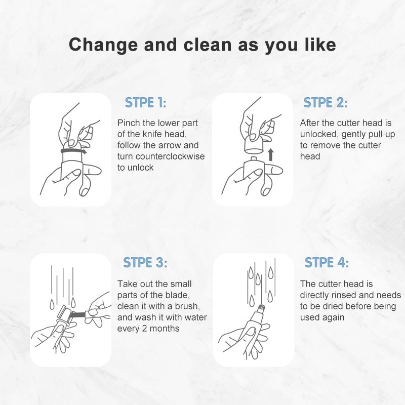 Original-Xiaomi-Youpin-ShowSee-DC-1.5V-2W-Portable-Waterproof-Safe-Electric-Nose-Hair-Trimmer-Shave-Blade