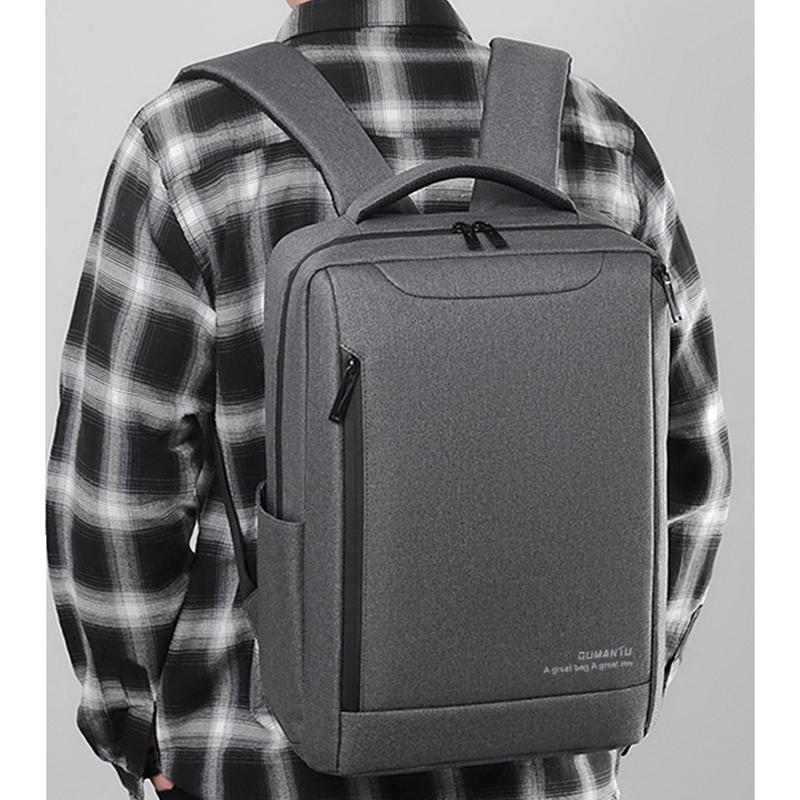 OUMANTU-2106-1-Lightweight-Business-Laptop-Backpack-Large-Capacity-USB-Charging-Daypack-For-Work,-Travel,-Gym(Gray)