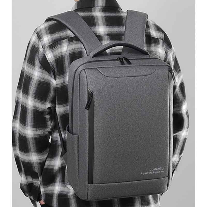 OUMANTU-2106-1-Lightweight-Business-Laptop-Backpack-Large-Capacity-USB-Charging-Daypack-For-Work,-Travel,-Gym(Blue)
