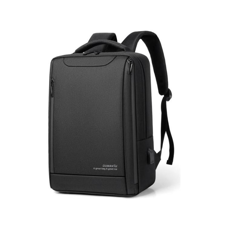 OUMANTU-2106-1-Lightweight-Business-Laptop-Backpack-Large-Capacity-USB-Charging-Daypack-For-Work,-Travel,-Gym(Black)