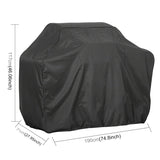 Outdoor-Anti-UV-Waterproof-Dust-proof-210D-Oxford-Cloth-BBQ-Square-Protective-Bag-Charcoal-Barbeque-Grill-Cover,-Size:-190x70x117cm(Black)