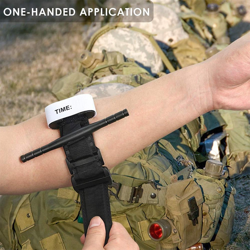 Outdoor-Portable-One-handed-Spinning-Emergency-Buckle-Artery-Tourniquet(Black)