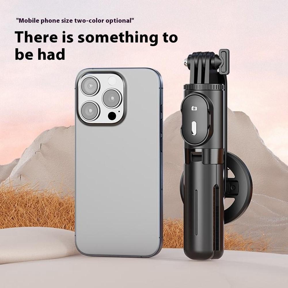 P08Y-Pro-F2-Portable-Travel-Selfie-Stick-Tripod-Mini-MagSafe-Phone-Stand-with-Remote-Control-and-Fill-Lights(Black)
