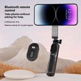 P08Y-Pro-F2-Portable-Travel-Selfie-Stick-Tripod-Mini-MagSafe-Phone-Stand-with-Remote-Control-and-Fill-Lights(Black)