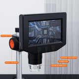 P220-4.3-inch-200W-Pixel-1000x-HD-Microscope(Black)