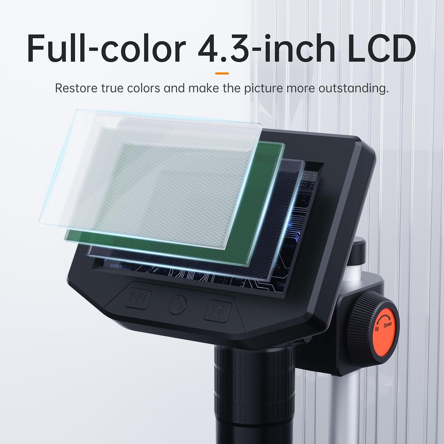 P220-4.3-inch-200W-Pixel-1000x-HD-Microscope(Black)