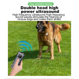 P9-Dual-Head-Ultrasonic-Dog-Deterrent-Rechargeable-Anti-Bark-Device-with-Color-Screen,-LED-Tail-Light(Black)