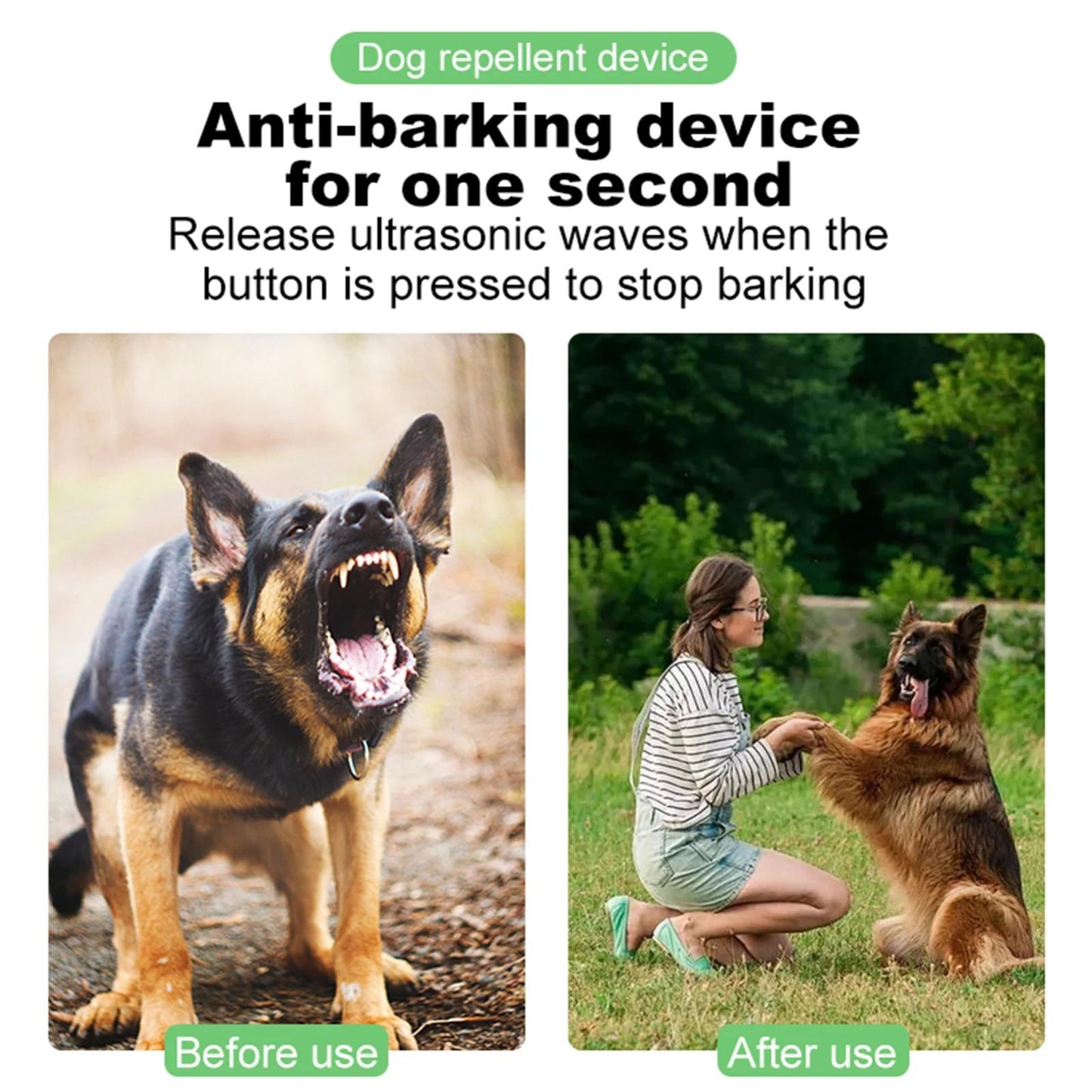 P9-Dual-Head-Ultrasonic-Dog-Deterrent-Rechargeable-Anti-Bark-Device-with-Color-Screen,-LED-Tail-Light(Black)