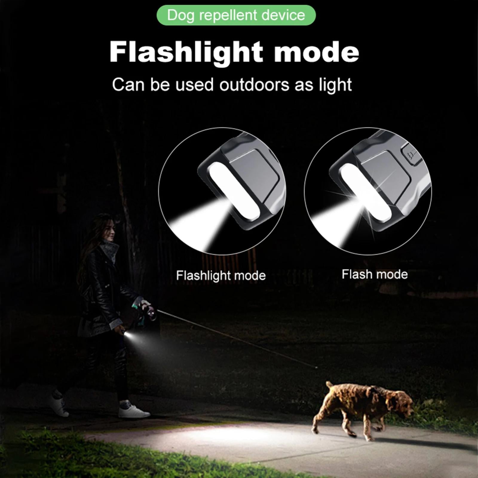 P9-Dual-Head-Ultrasonic-Dog-Deterrent-Rechargeable-Anti-Bark-Device-with-Color-Screen,-LED-Tail-Light(Black)