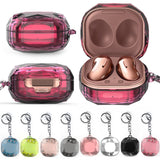 PC-Diamond-Pattern-Earphone-Protective-Case-For-Samsung-Galaxy-Buds-Live-/-Buds-2-/-Buds-Pro(Electroplated-Black)