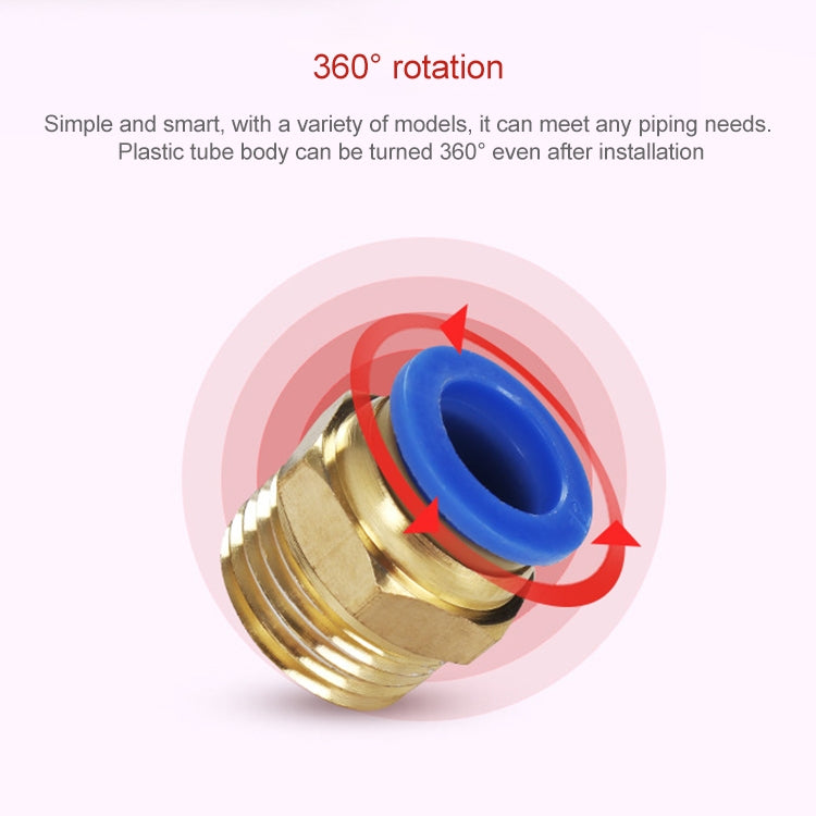 PC4-M5-LAIZE-10pcs-PC-Male-Thread-Straight-Pneumatic-Quick-Fitting-Connector