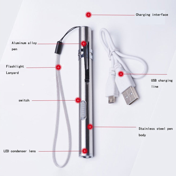Pen-Design-USB-Rechargeable-Flashlight-Powerful-Mini-LED-Lamp
