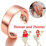 Personality-Ring-Magnetic-Health-Ring-Creative-Jewelry-Open-Ring(Glossy-black)