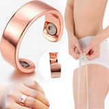 Personality-Ring-Magnetic-Health-Ring-Creative-Jewelry-Open-Ring(Glossy-black)