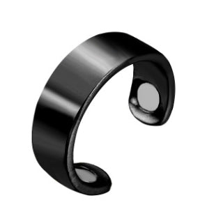 Personality-Ring-Magnetic-Health-Ring-Creative-Jewelry-Open-Ring(Glossy-rose-gold)