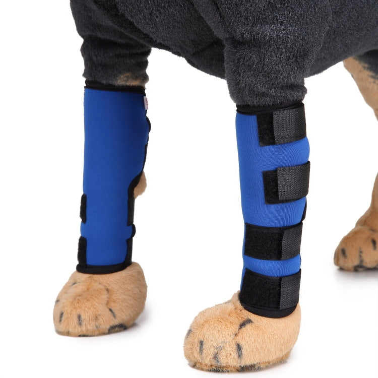Pet-Knee-Pads-Dog-Leg-Guards-Pet-Protective-Gear-Surgery-Injury-Sheath,-Size:-M(HJ03-Classic-Blue)