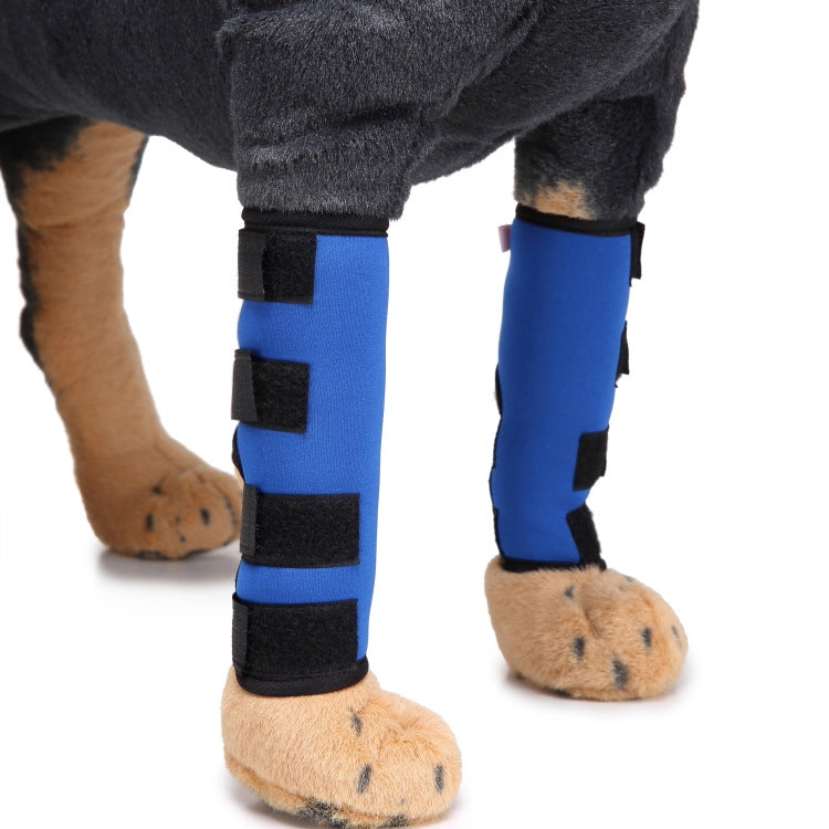 Pet-Knee-Pads-Dog-Leg-Guards-Pet-Protective-Gear-Surgery-Injury-Sheath,-Size:-M(HJ03-Classic-Blue)