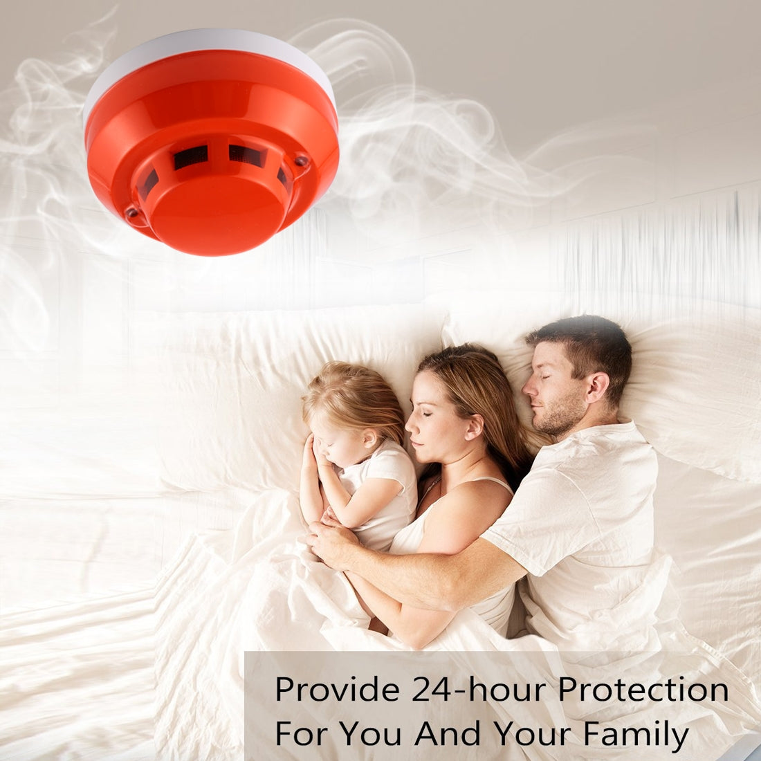 Photoelectric-Smoke-Detector-with-Red-LED-Indicator(White)