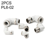 PL6-02-LAIZE-2pcs-PL-Elbow-Pneumatic-Quick-Fitting-Connector