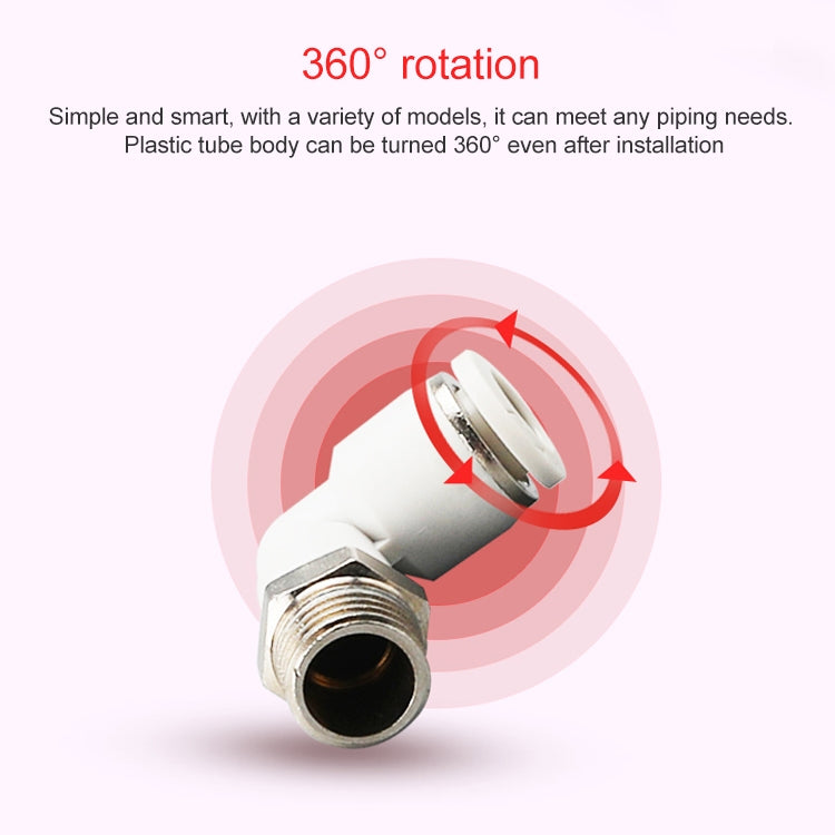 PL6-02-LAIZE-2pcs-PL-Elbow-Pneumatic-Quick-Fitting-Connector