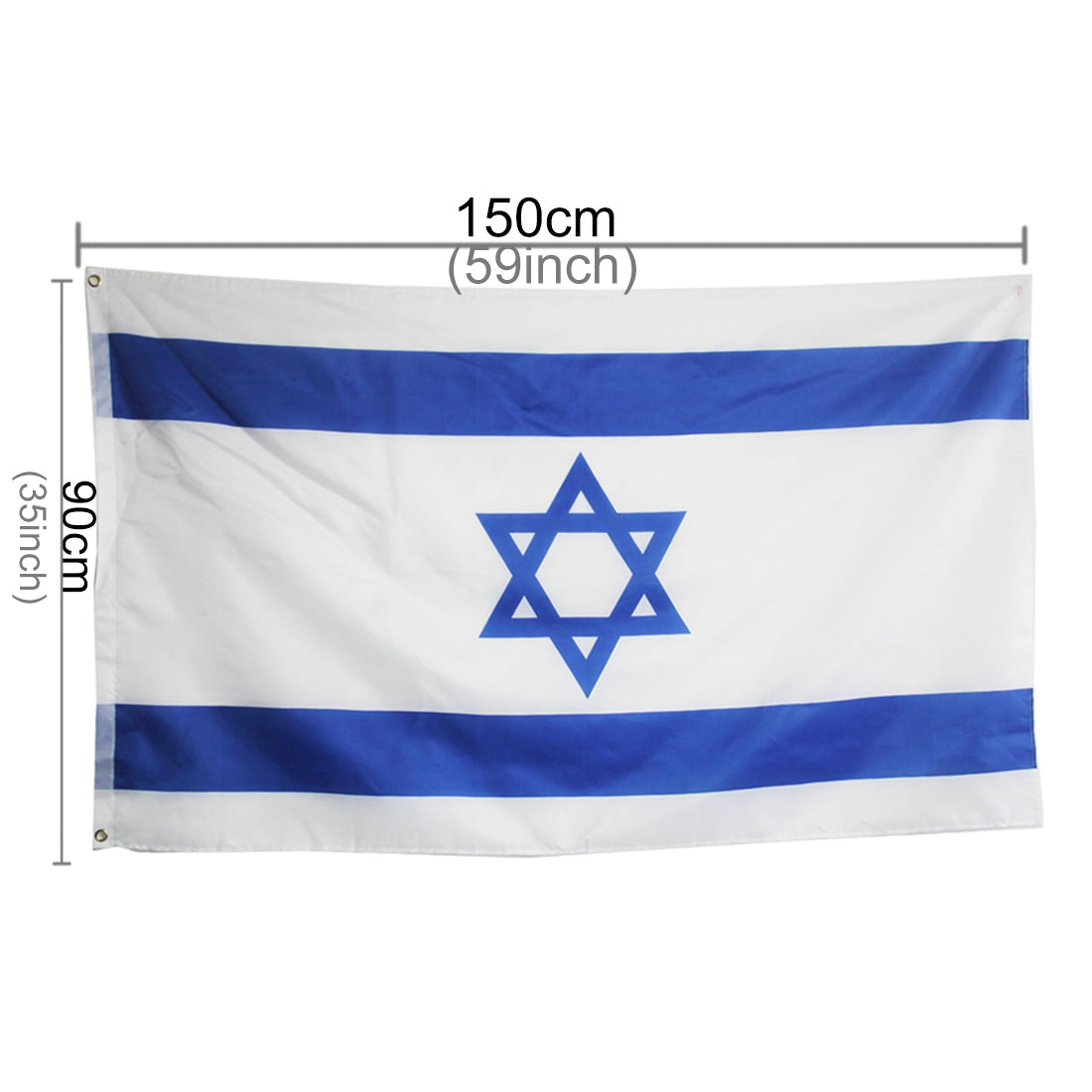 Polyester-Material-Israel-Flag,-Size:-150*90cm