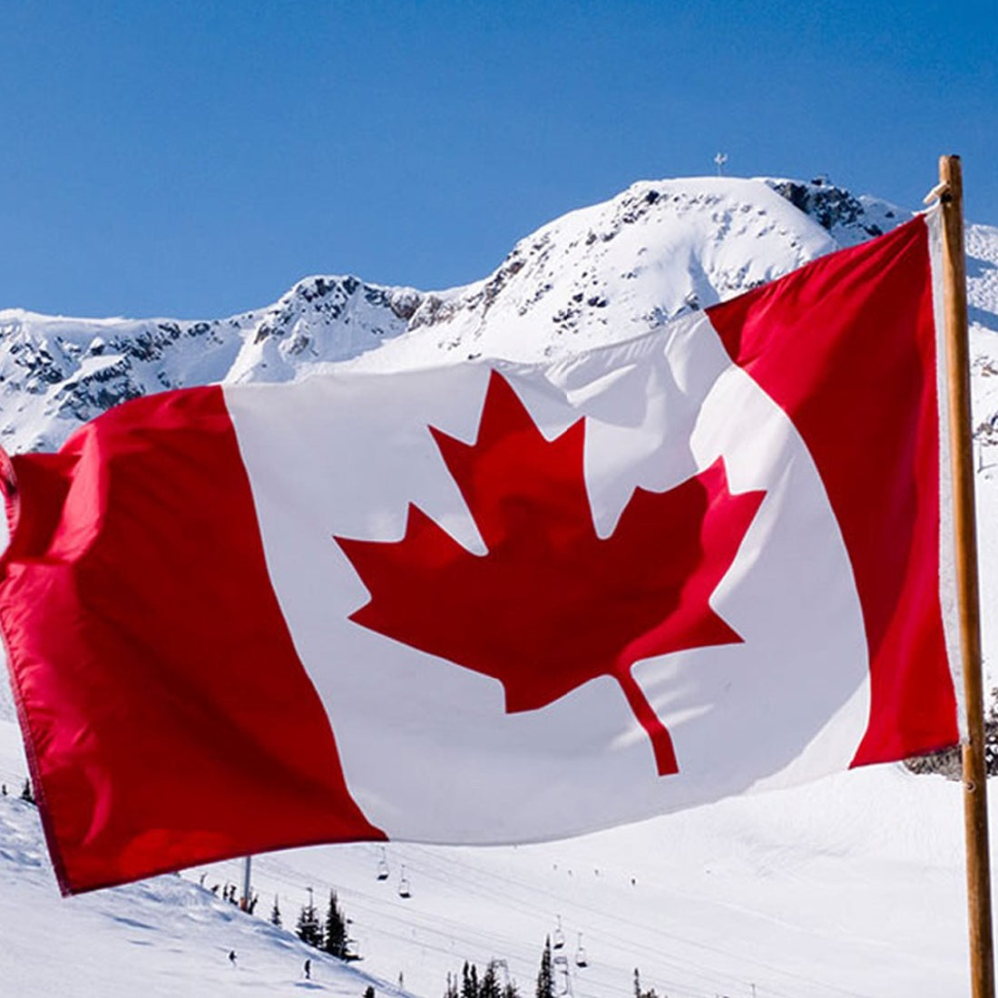 Polyester-Material-Canada-Flag,-Size:-150*90cm