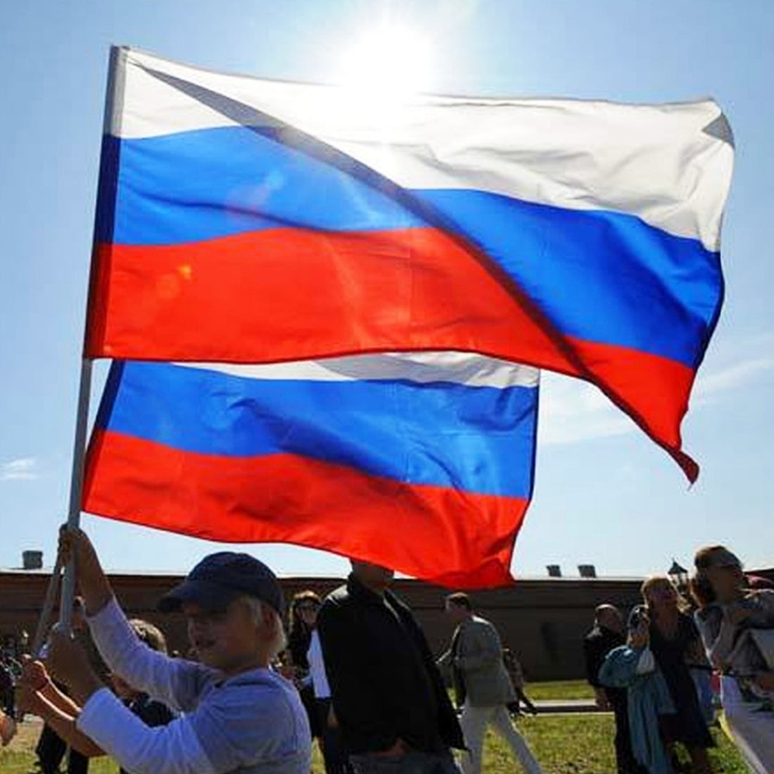 Polyester-Material-Russian-Flag,-Size:-150*90cm