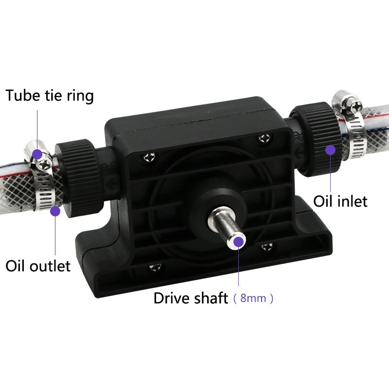 Portable-Mini-Water-Pump-Electric-Drill-Driven-High-Flow-Oil-Pump,-Standard-With-Two-Connectors(Black)