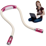 Portable-U-shaped-LED-Flexible-Handsfree-Hug-Neck-Reading-Book-Lamp-Torch(Pink)