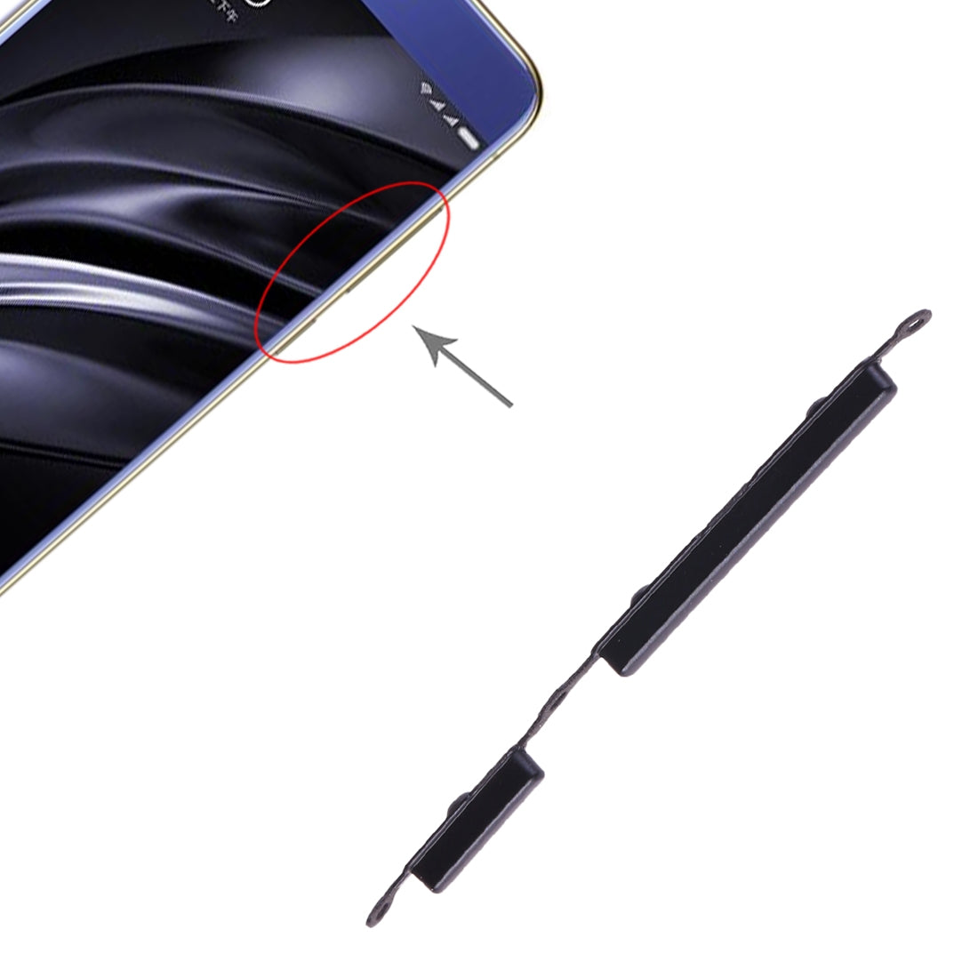 Power-Button-and-Volume-Control-Button-for-Xiaomi-Redmi-6A-/-Redmi-6(Black)