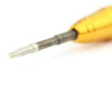 Professional-Repair-Tool-Open-Tool-25mm-T6-Hex-Tip-Socket-Screwdriver(Gold)