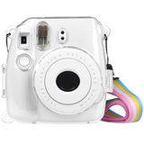 Protective-Crystal-Shell-Case-with-Strap-for-FUJIFILM-instax-mini-9-/-mini-8+-/-mini-8(Transparent)